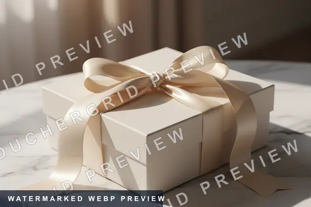 Elegant Gift - Ribbon gift voucher design