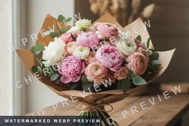 Florist gift voucher design