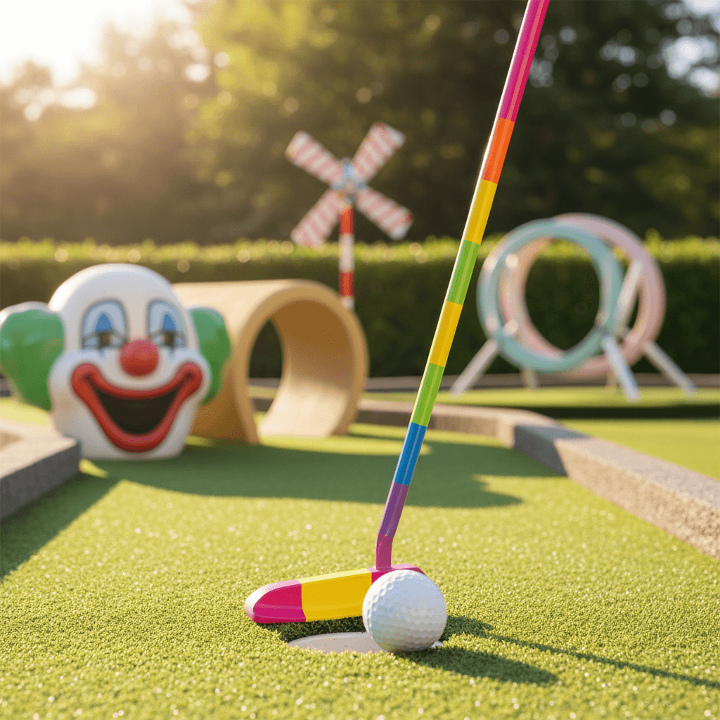 Mini Golf gift voucher design