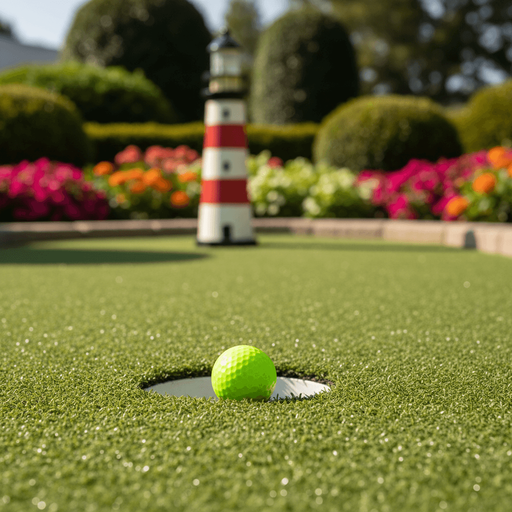 Mini Golf gift voucher design