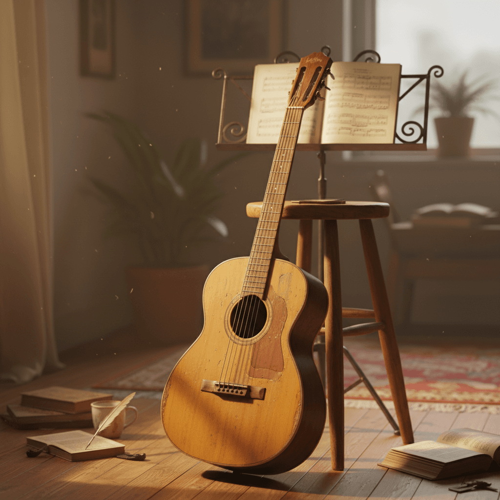 Music Lessons gift voucher design