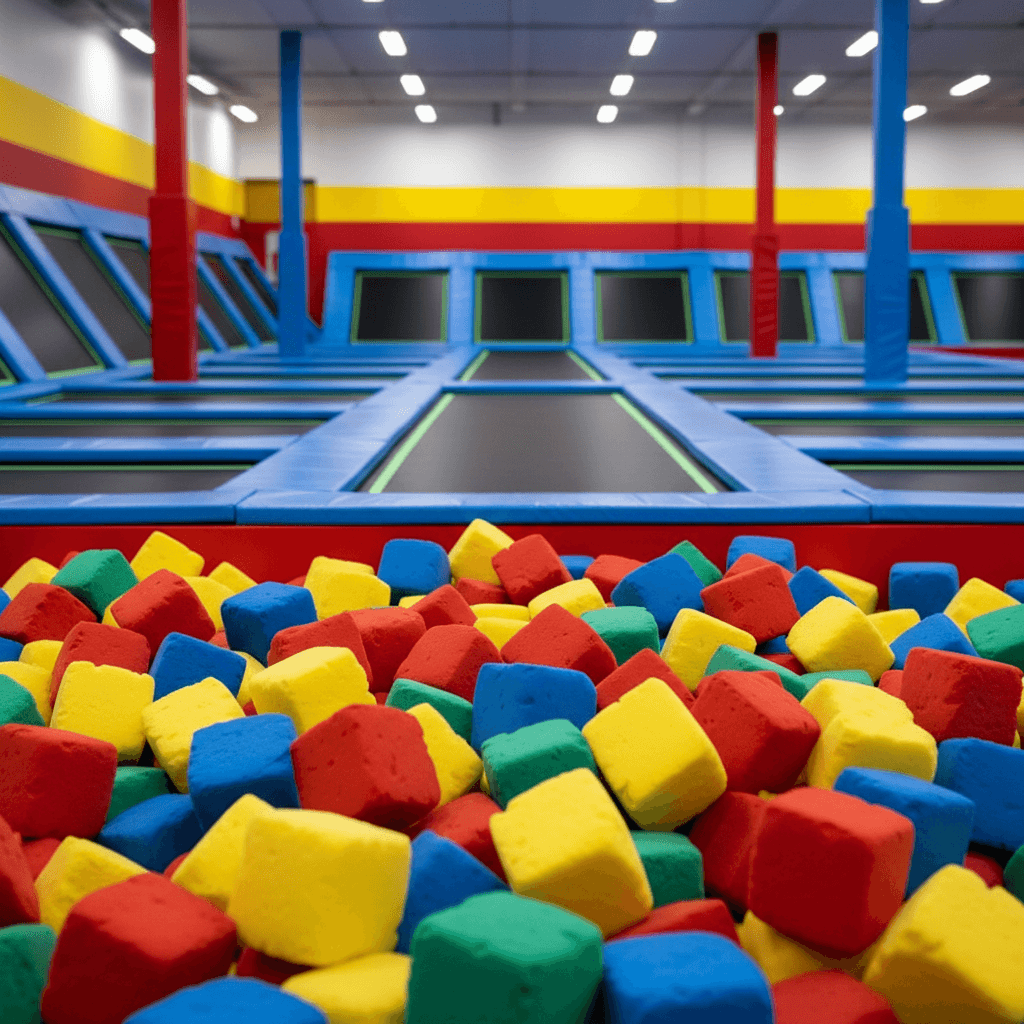Trampoline Park gift voucher design