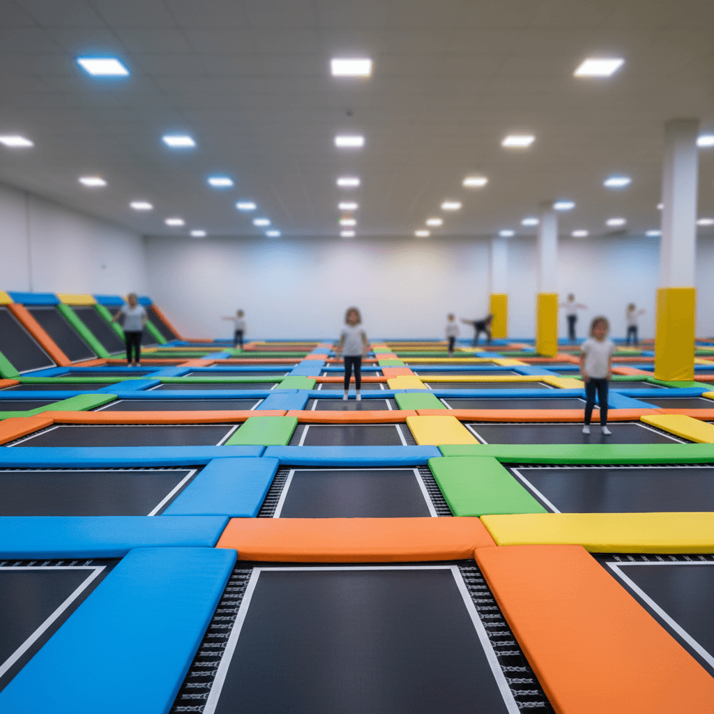 Trampoline Park gift voucher design