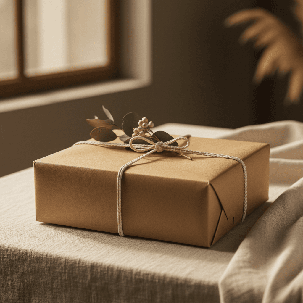Elegant Gift — Wrapped gift voucher design