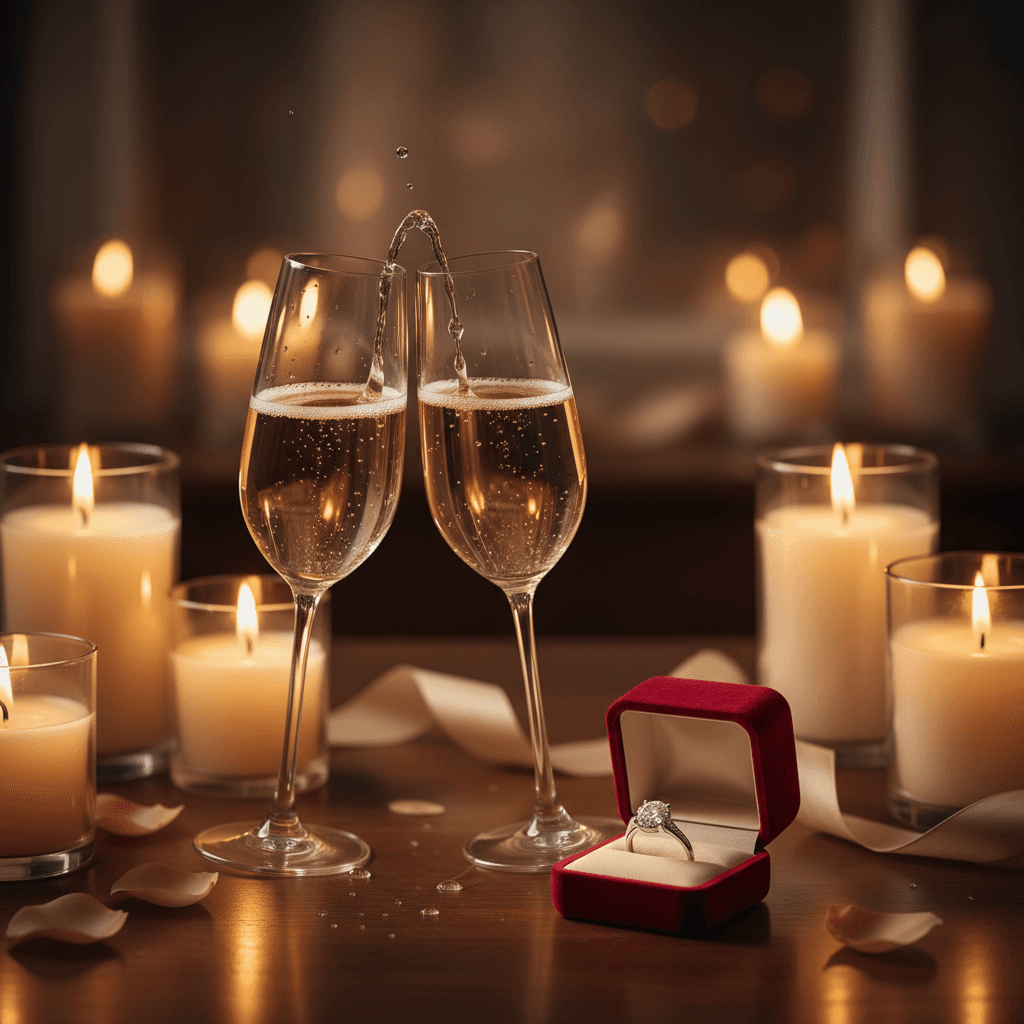 Engagement gift voucher design