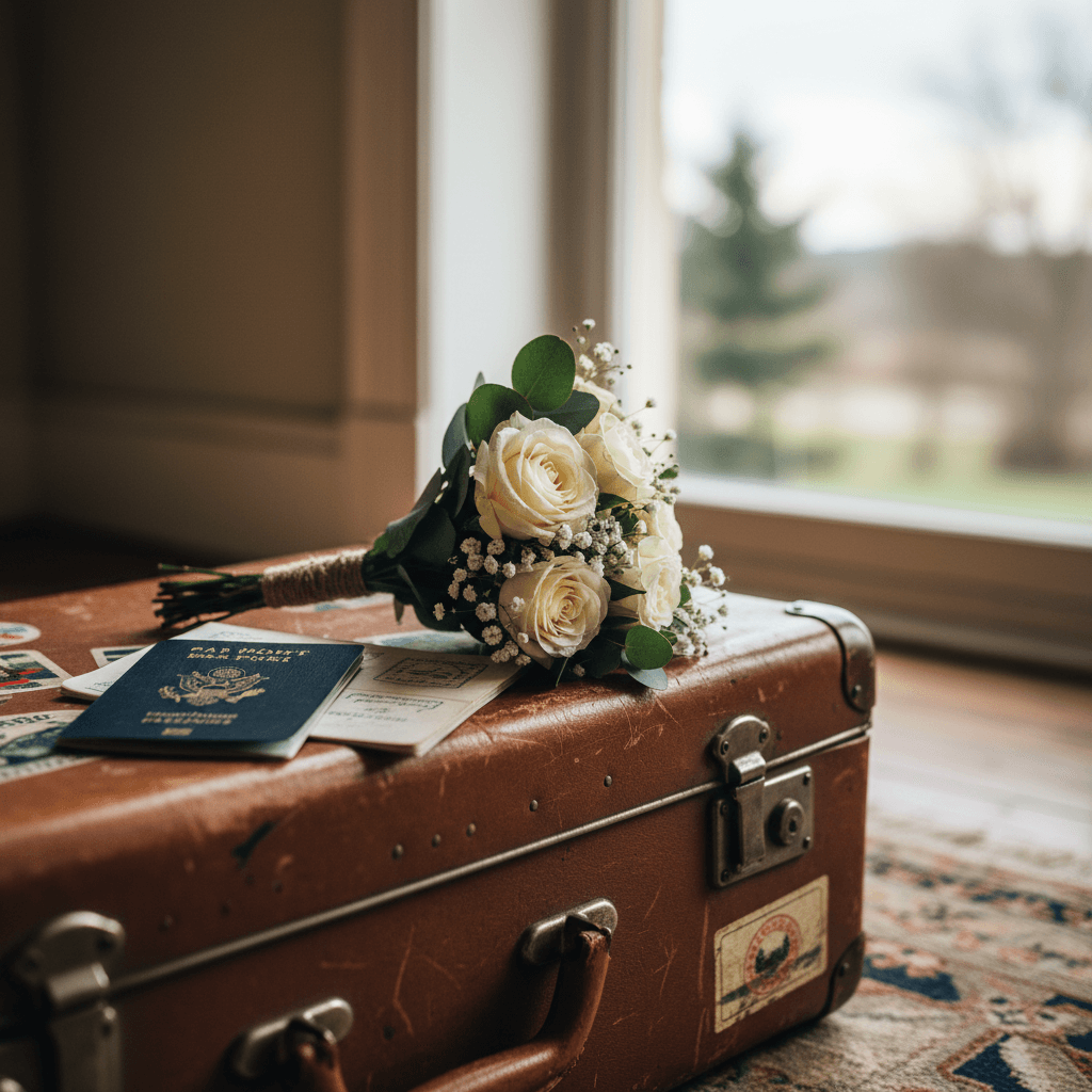 Farewell / Bon Voyage gift voucher design