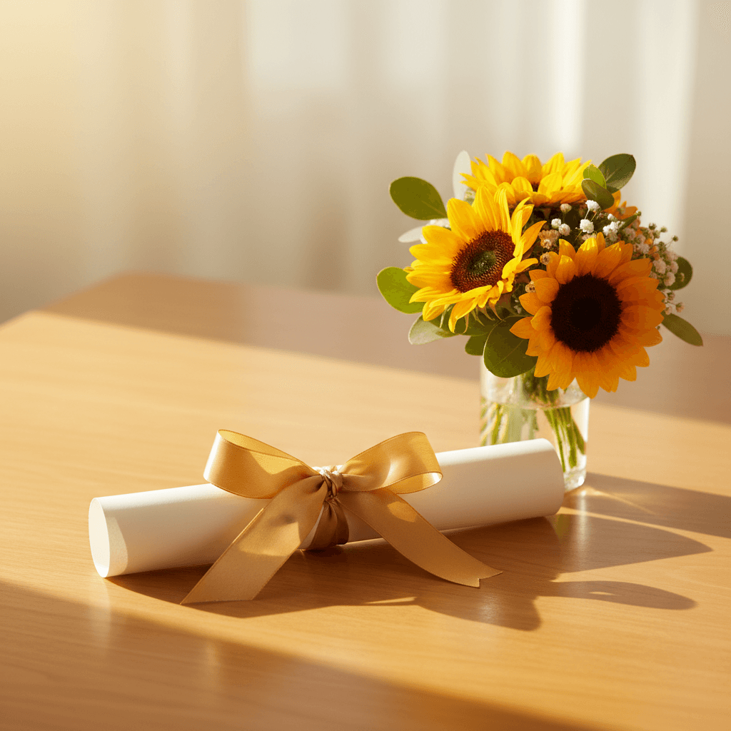 Graduation gift voucher design