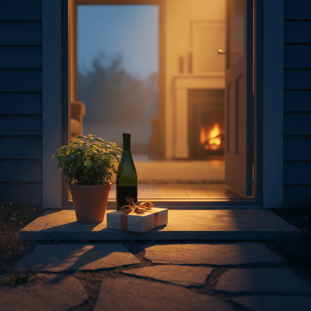 Housewarming gift voucher design