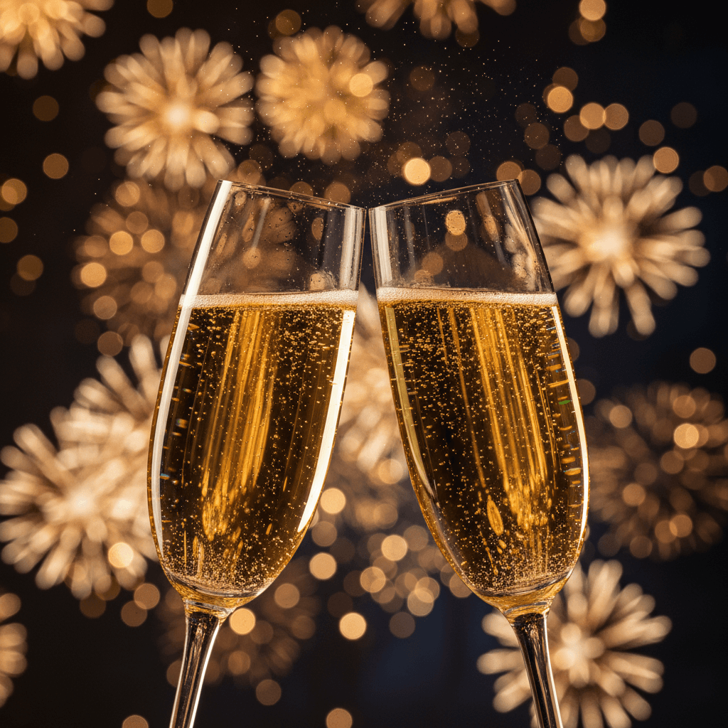 New Year gift voucher design